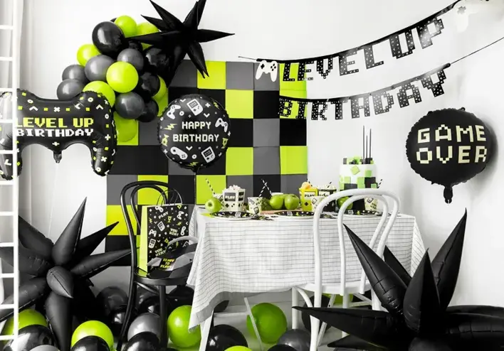 Happy Birthday folie ballon gamer