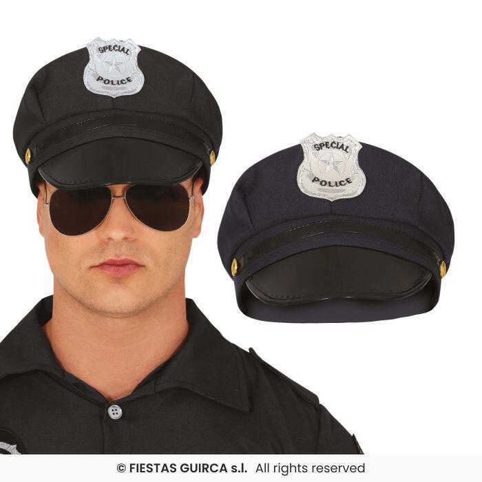 Police hat - Sort