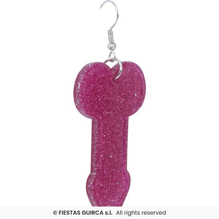 Penis glitter øreringe