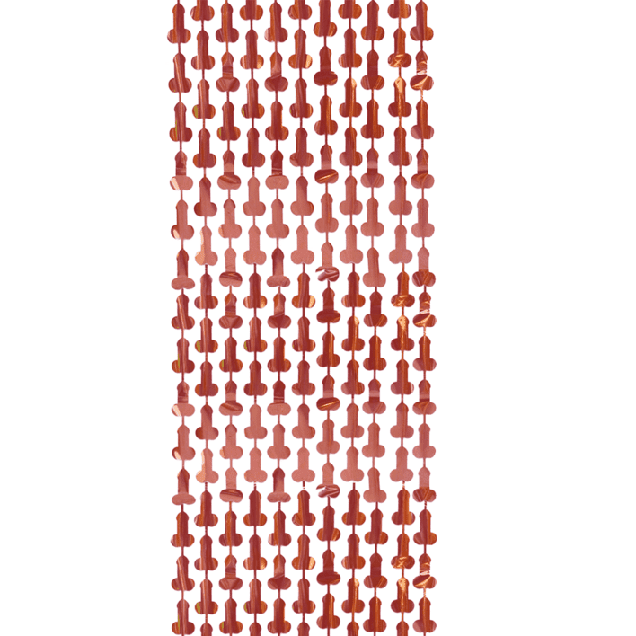 Penis dørforhæng - Rosegold 100x200 cm.