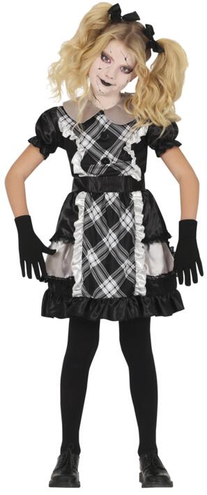 Halloween dukke kostume til piger