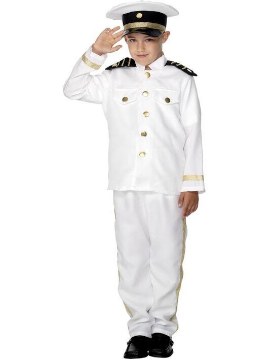 Skibskaptajn Børnekostume