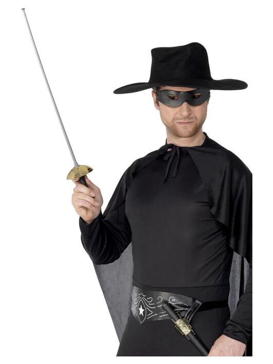 Zorro sværd og øjenmaske