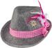 Dirndl Hat grå/pink