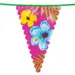 Hawaii flagbanner med hibiscus blomster