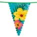 Hawaii flagbanner med hibiscus blomster