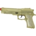 Guld metal pistol - 22cm