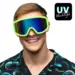 Skibrille i neon farve