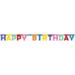 Happy Birthday tekstguirlande - multi