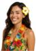Hawaii blomst hårclips 3stk