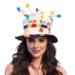 Hat Rainbow cake 'Happy birthday'