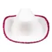 Cowboy hat hvid med pailletstjerne