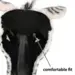 Zebra Plys Halvmaske