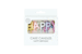 Kagelys HAPPY BIRTHDAY i mutifarvet perlemor