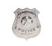 Politi Badge - Metal 6 cm