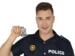 Politi skilt - Super police i Metal
