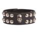 Punk armbånd med kranie og nitter