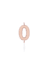 Kagelys 0 tal - rosegold