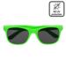 Grøn neon brille - sort glas