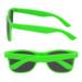 Grøn neon brille - sort glas