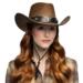 Cowboy hat Wyatt brun