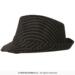 Gangster fedora sort med striber