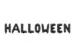 Foliebogstaver sort - HALLOWEEN