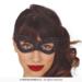Sort glittermaske