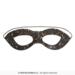 Sort glittermaske