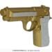 Pistol i guld-glitter