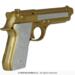 Pistol i guld-glitter