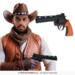 Cowboy pistol i sort