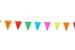 Multifarvet flagbanner - 10M