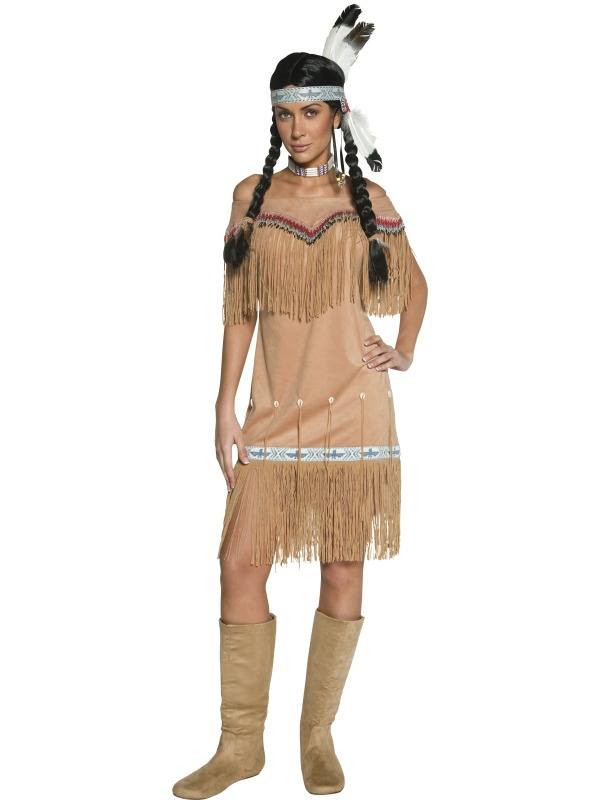 Indianer Lette Fjer kostume hos