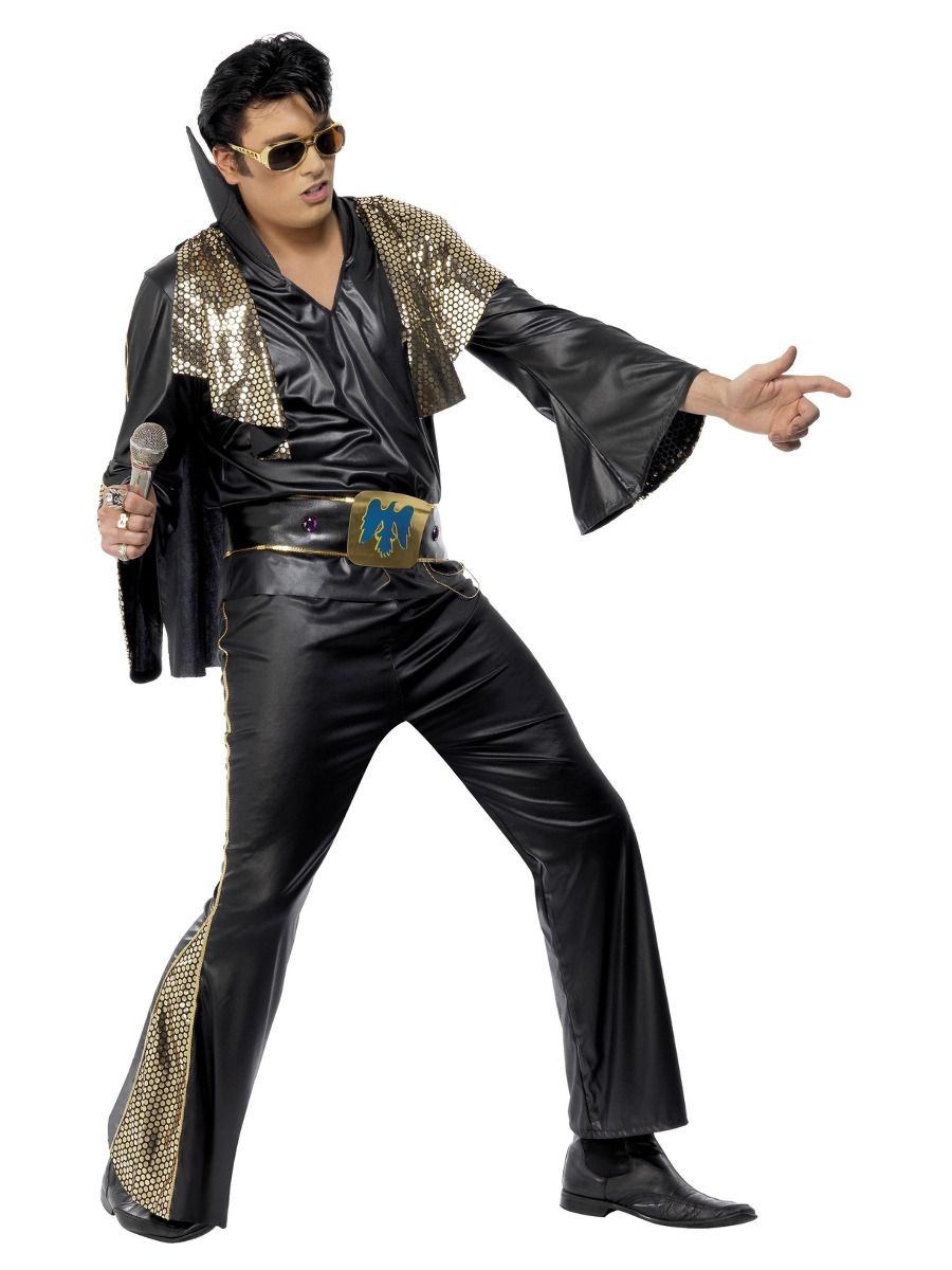 Køb Elvis kostume sort hos