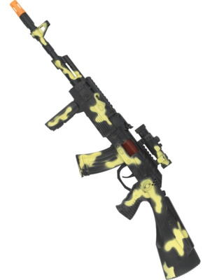 Camouflage-farvet maskingevær