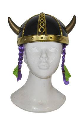 Vikinge hjelm med fletninger