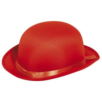 Bowler hat rød