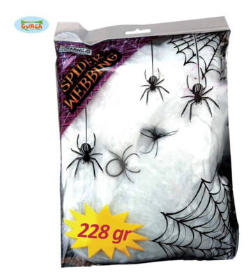 Spindelvæv med edderkopper