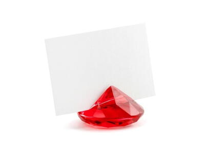 Bordkort holder Diamant Rød