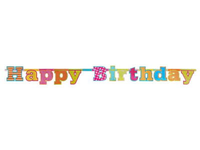 Fødselsdags guirlande "Happy Birthday"
