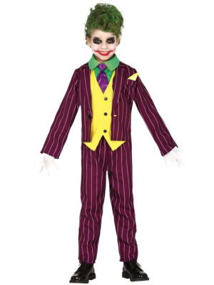 Crazy Joker Børnekostume