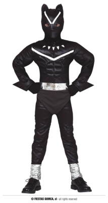 Sort Panter børnekostume