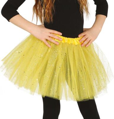 Tyl skørte Gul til børn