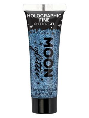 Moon Holografisk Glitter gel Blå
