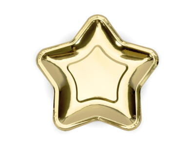 Guld tallerken stjerne