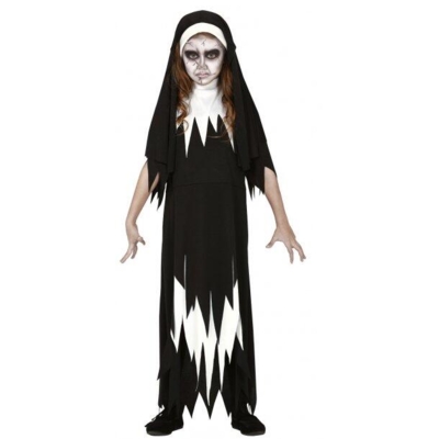 Nonne kostume Halloween - pige