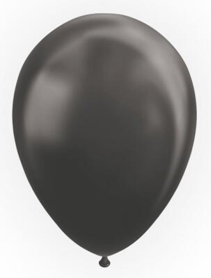 Ballon metallic sort 10 stk