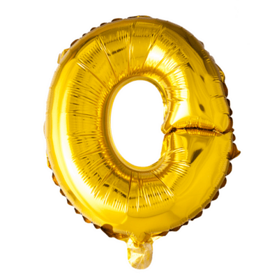 Folieballon bogstav O i guld