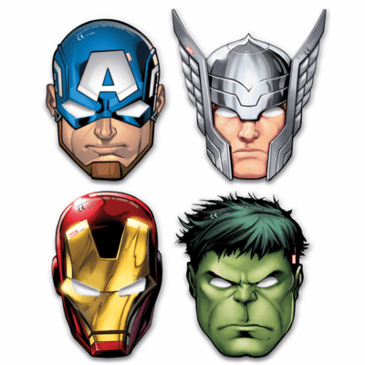 Mighty Avengers Masker i Karton 6 stk